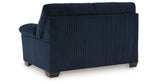 SimpleJoy Navy Loveseat from Ashley - Luna Furniture