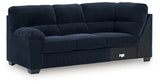 SimpleJoy Navy Left-Arm Facing Sofa with Corner Wedge from Ashley Furniture - Luna Furniture
