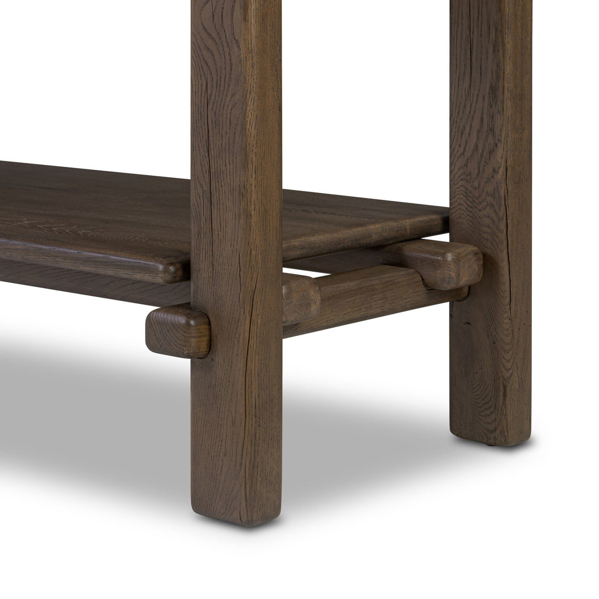 Marcia Console Table in Grey Reclaimed French Oak from Four Hands - Luna Furniture