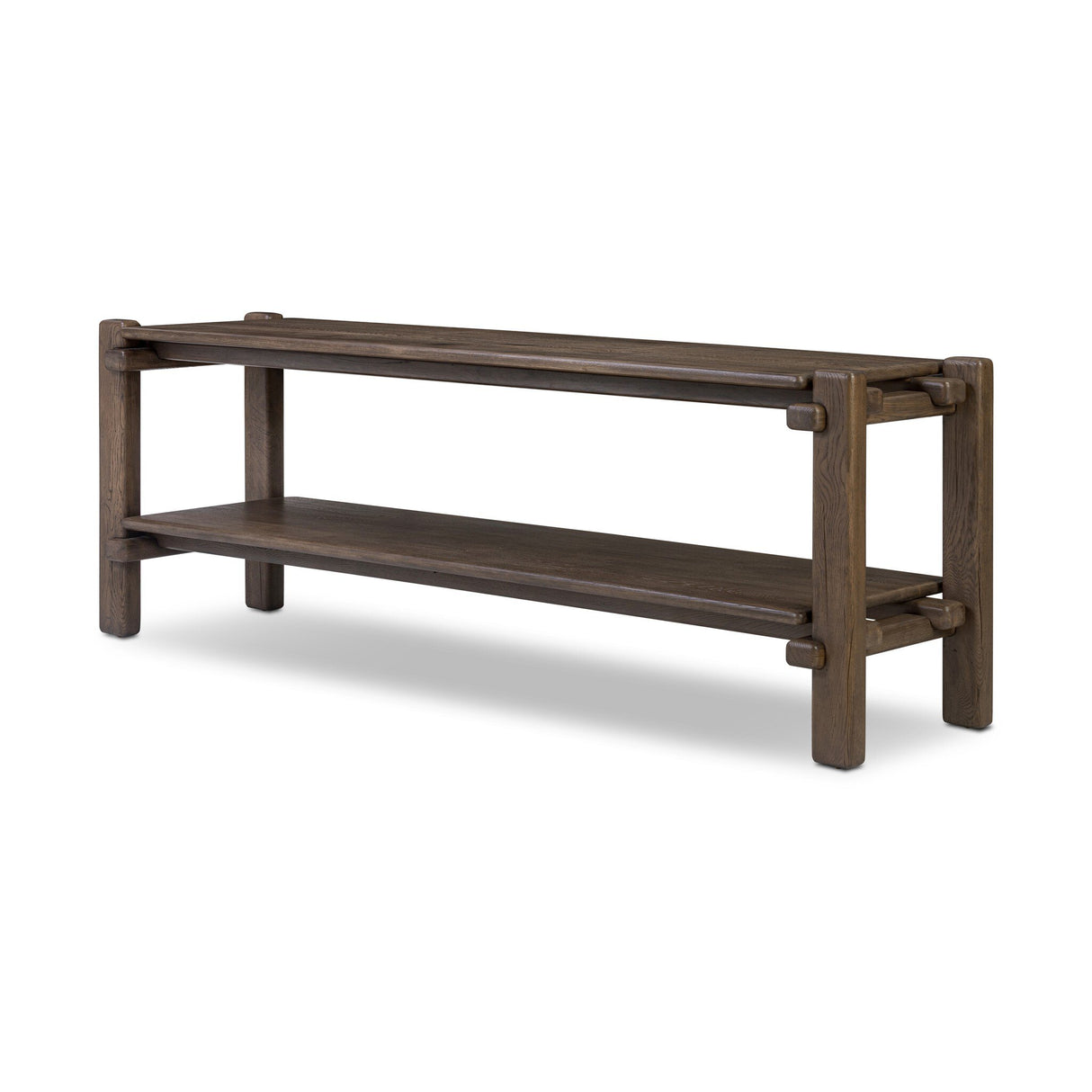 Marcia Console Table in Grey Reclaimed French Oak from Four Hands - Luna Furniture
