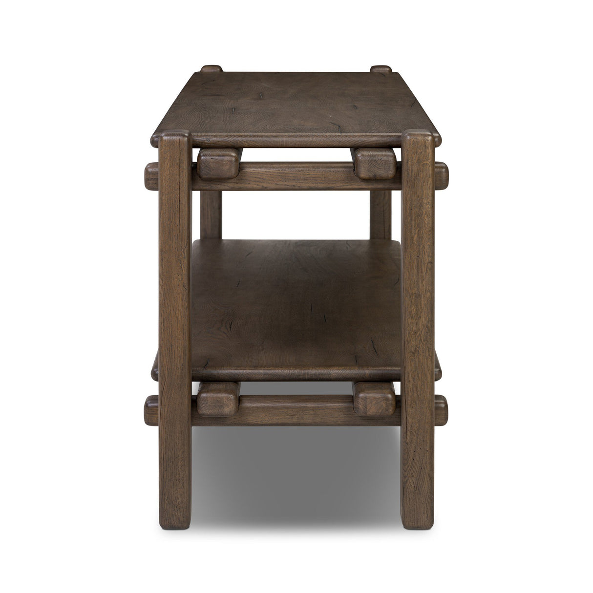 Marcia Console Table in Grey Reclaimed French Oak from Four Hands - Luna Furniture