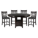 Junipero Espresso Extendable Counter Height Table from Homelegance - Luna Furniture