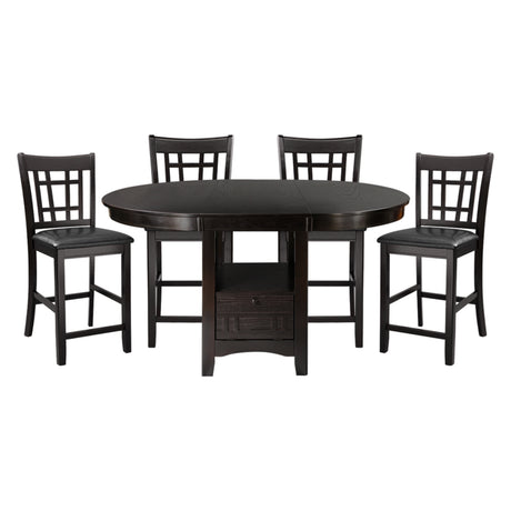 Junipero Espresso Extendable Counter Height Table from Homelegance - Luna Furniture