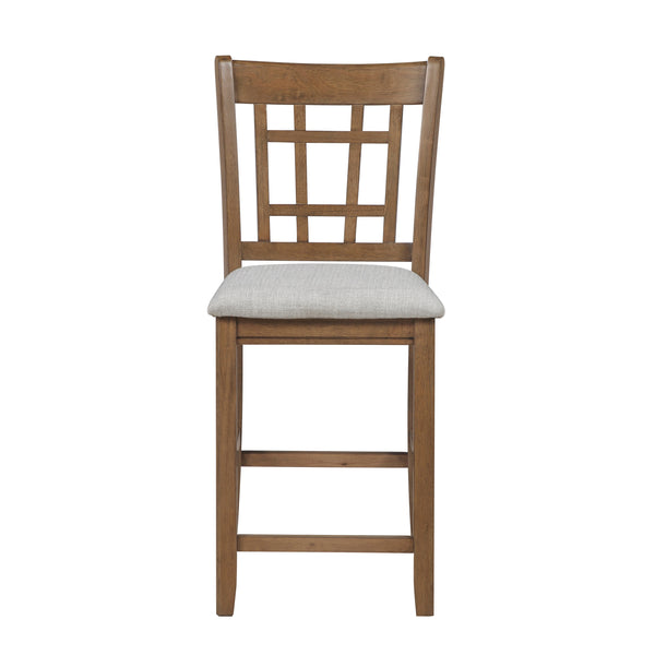 Junipero Brown/Light Gray Counter Height Chair, Set of 2