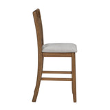 Junipero Brown/Light Gray Counter Height Chair, Set of 2