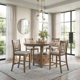 Junipero Brown Round/Oval Counter Height Table