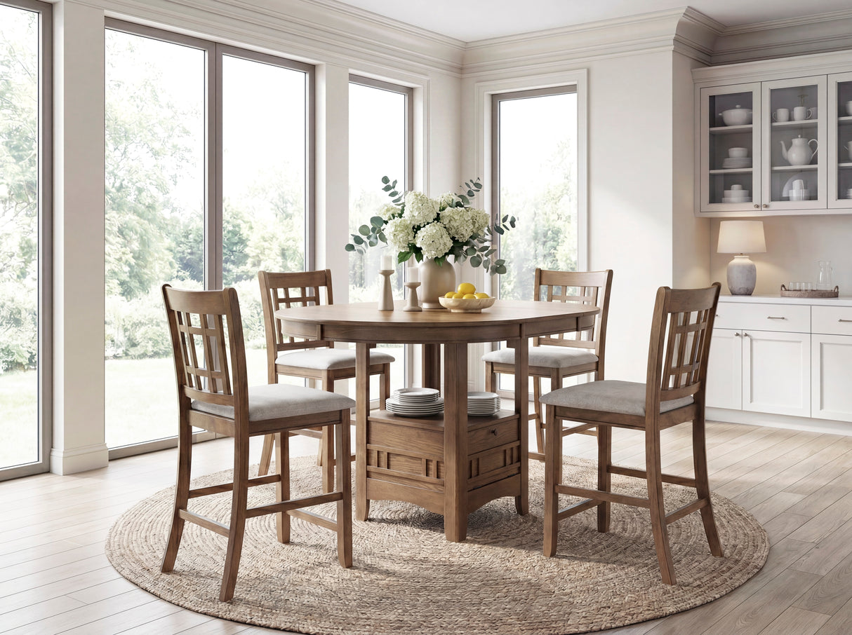 Junipero Espresso Extendable Counter Height Table from Homelegance - Luna Furniture