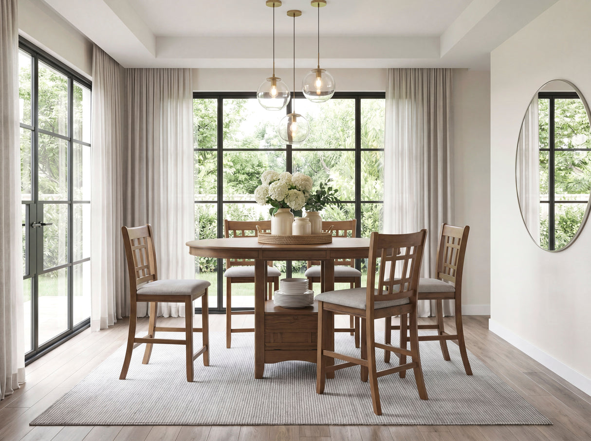 Junipero Espresso Extendable Counter Height Table from Homelegance - Luna Furniture