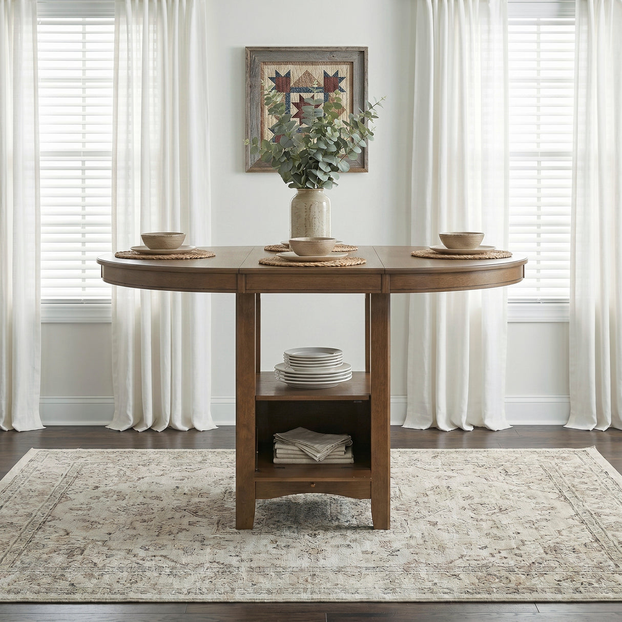 Junipero Espresso Extendable Counter Height Table from Homelegance - Luna Furniture