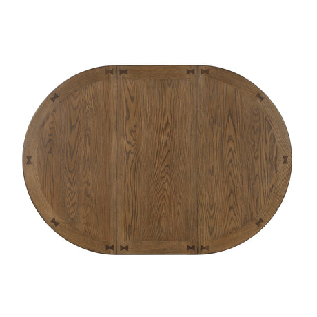 Junipero Brown Round/Oval Counter Height Table from Homelegance - Luna Furniture