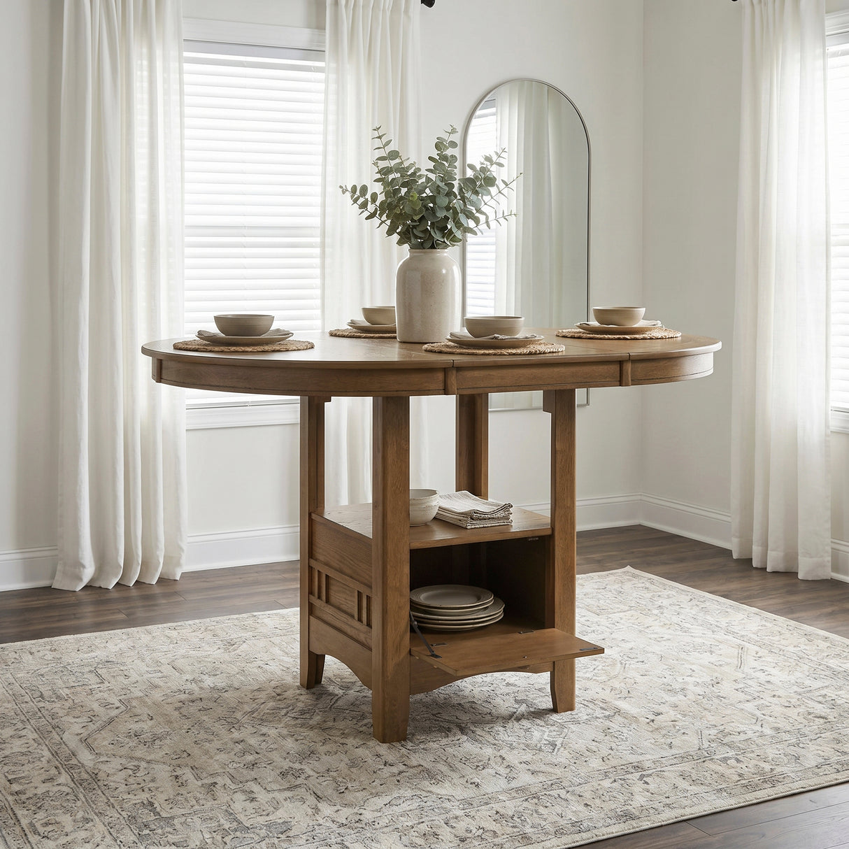 Junipero Espresso Extendable Counter Height Table from Homelegance - Luna Furniture