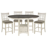 Junipero White Extendable Counter Height Table from Homelegance - Luna Furniture