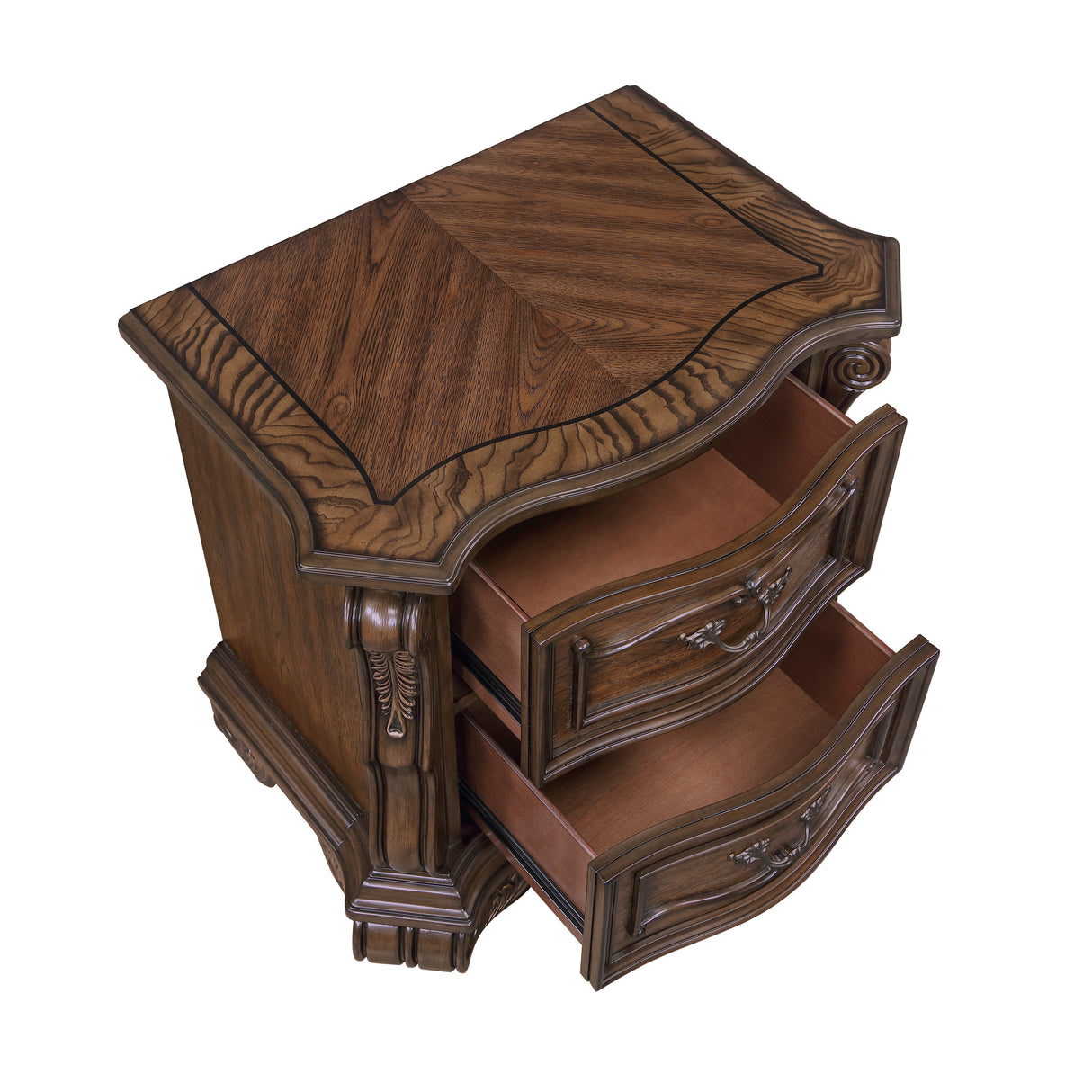 Gilmartin Dark Brown 4pc Set (QB+NS+DR+MR) from Homelegance - Luna Furniture