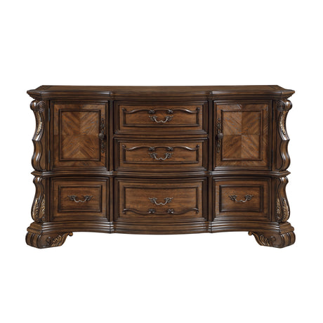 Gilmartin Dark Brown 4pc Set (QB+NS+DR+MR) from Homelegance - Luna Furniture