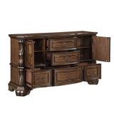 Gilmartin Dark Brown 4pc Set (QB+NS+DR+MR) from Homelegance - Luna Furniture