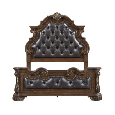 Gilmartin Dark Brown 4pc Set (QB+NS+DR+MR) from Homelegance - Luna Furniture
