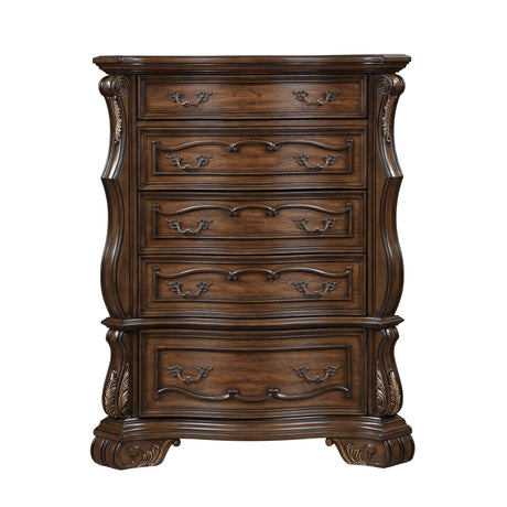 Gilmartin Dark Brown 5pc Set (QB+NS+DR+MR+CH) from Homelegance - Luna Furniture