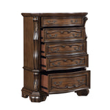 Gilmartin Dark Brown 5pc Set (QB+NS+DR+MR+CH) from Homelegance - Luna Furniture