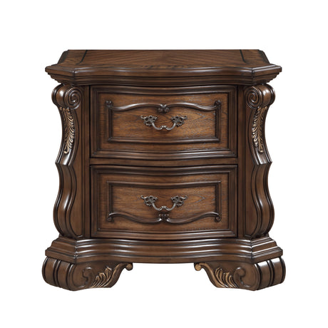 Gilmartin Dark Brown Nightstand from Homelegance - Luna Furniture
