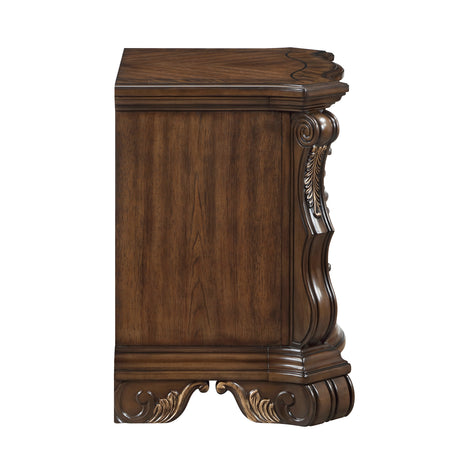 Gilmartin Dark Brown Nightstand from Homelegance - Luna Furniture