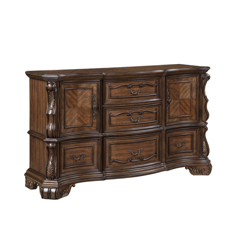 Gilmartin Dark Brown Dresser from Homelegance - Luna Furniture