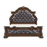 Gilmartin Dark Brown Eastern King Panel Bed from Homelegance - Luna Furniture