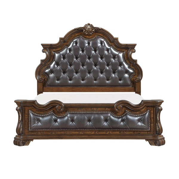 Gilmartin Dark Brown Eastern King Panel Bed