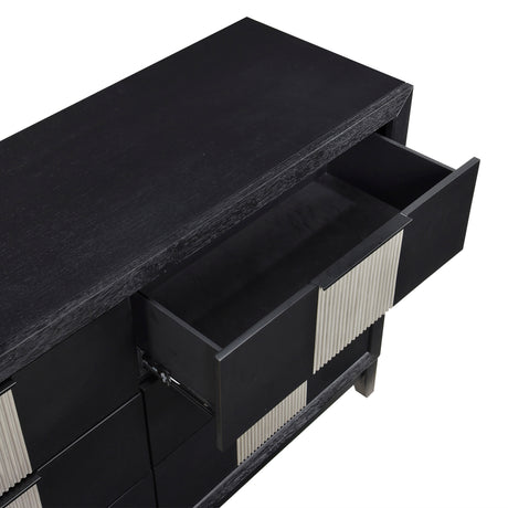 Garrison Charcoal 4pc Set (QB+NS+DR+MR) from Homelegance - Luna Furniture