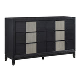 Garrison Charcoal/Gray LED Panel Bedroom Set from Homelegance - Luna Furniture