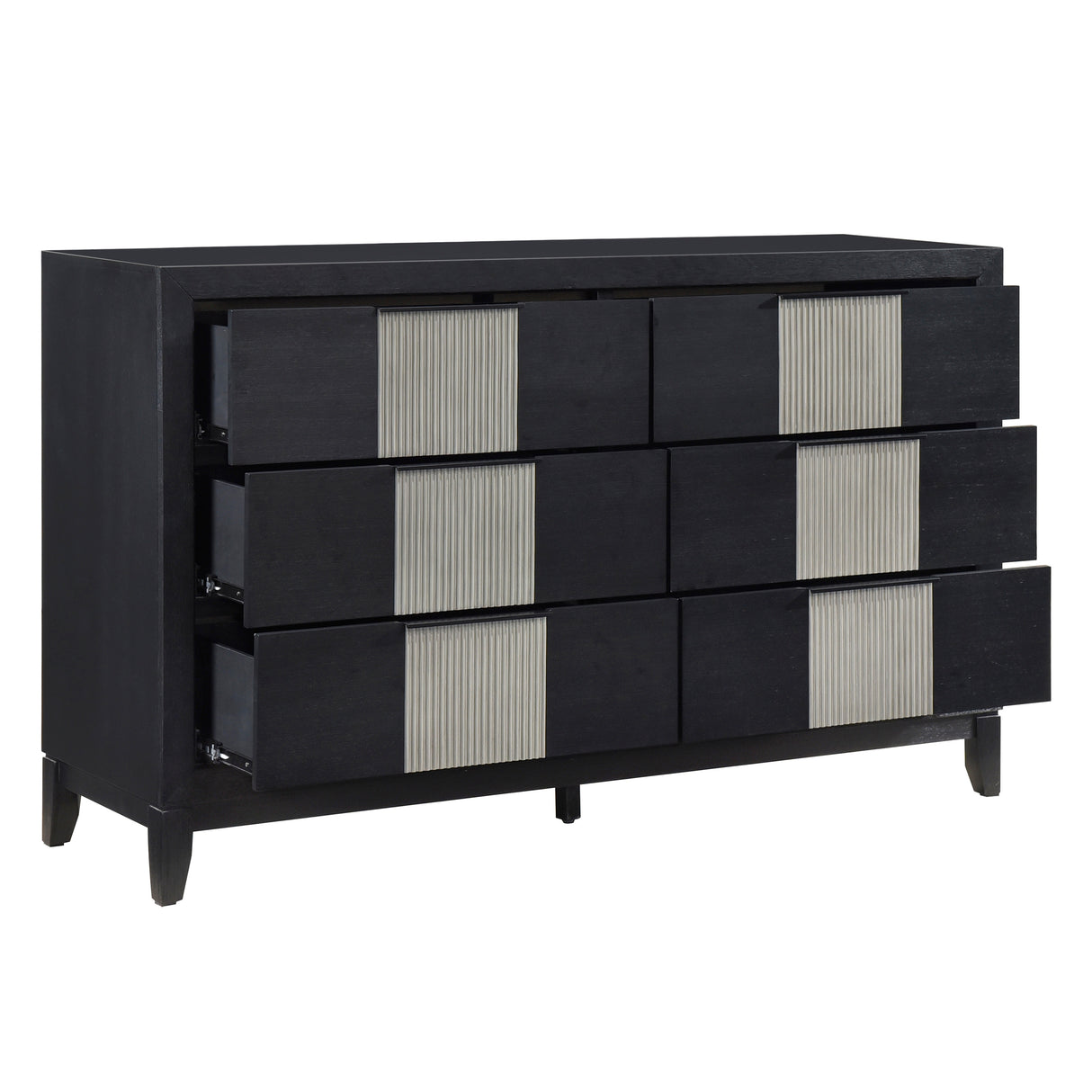 Garrison Charcoal/Gray LED Panel Bedroom Set from Homelegance - Luna Furniture