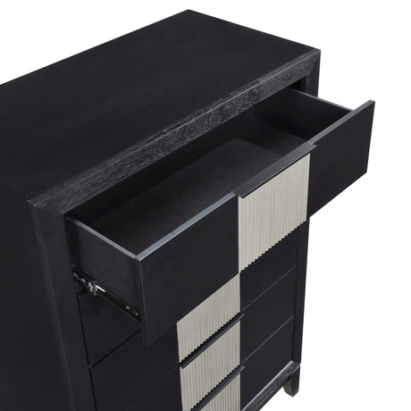 Garrison Charcoal 5pc Set (QB+NS+DR+MR+CH) from Homelegance - Luna Furniture