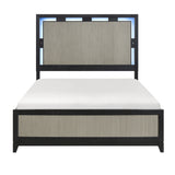 Garrison Charcoal/Gray LED Panel Bedroom Set from Homelegance - Luna Furniture