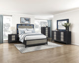 Garrison Charcoal Mirror with LED from Homelegance - Luna Furniture