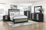 Garrison Charcoal/Gray LED Panel Bedroom Set from Homelegance - Luna Furniture