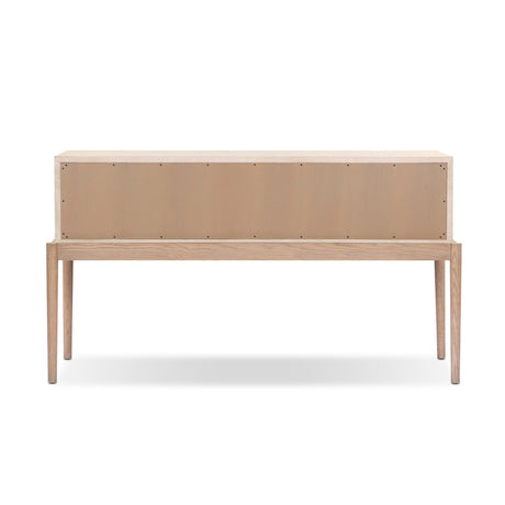 Ford Console Table in Beige Painted Linen from Four Hands - Luna Furniture