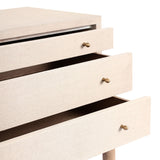 Ford Console Table in Beige Painted Linen from Four Hands - Luna Furniture