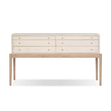 Ford Console Table in Beige Painted Linen from Four Hands - Luna Furniture