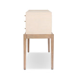 Ford Console Table in Beige Painted Linen from Four Hands - Luna Furniture