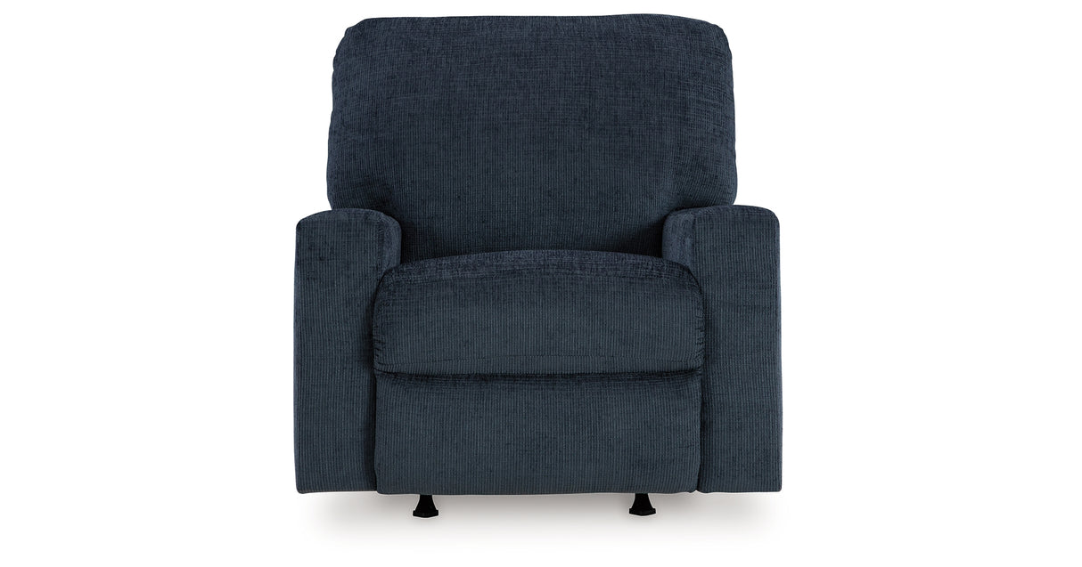 Aviemore Ink Loveseat and 2 Recliners from Ashley - Luna Furniture