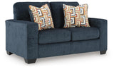 Aviemore Ink Loveseat and 2 Recliners from Ashley - Luna Furniture