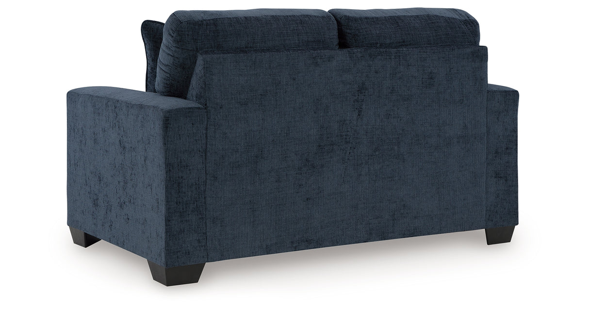 Aviemore Ink Loveseat and 2 Recliners from Ashley - Luna Furniture