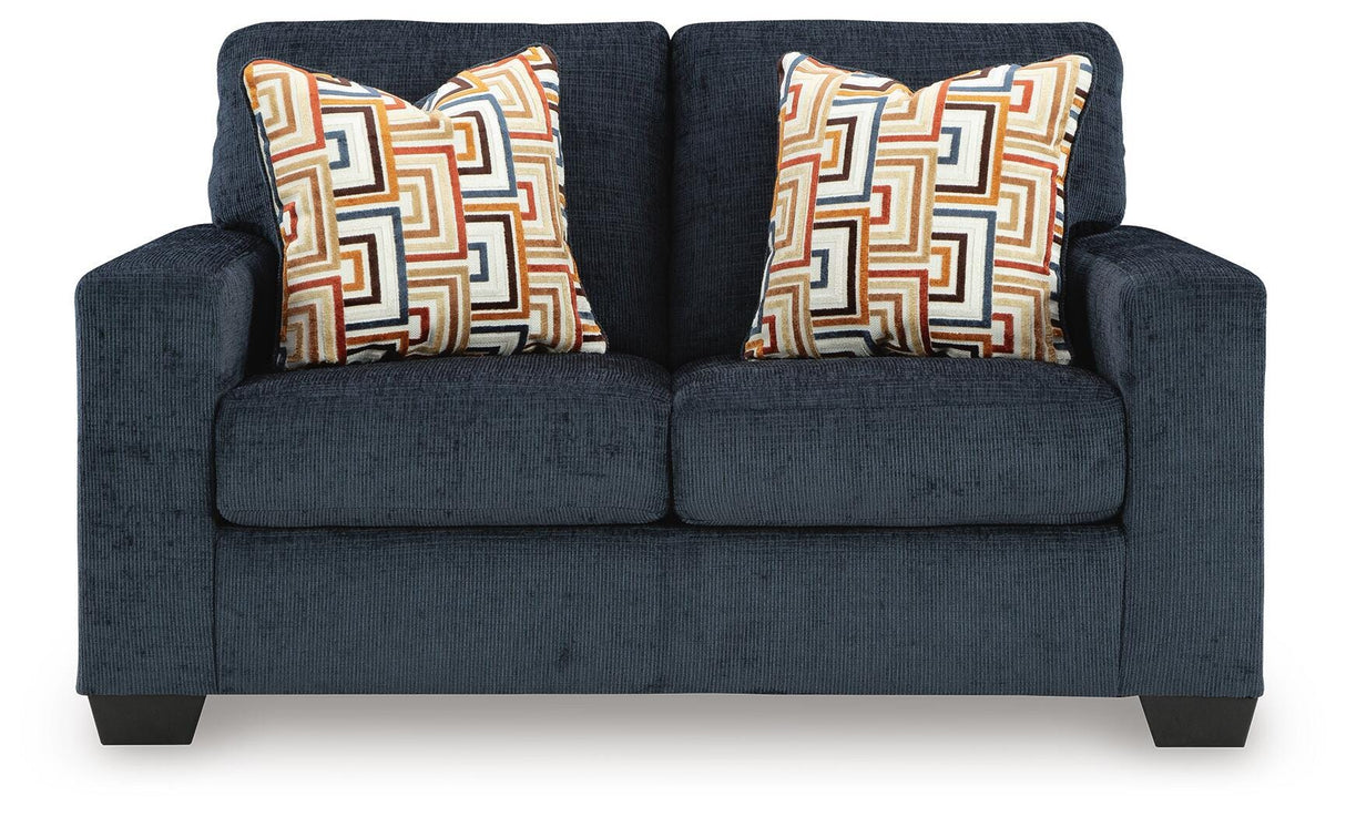 Aviemore Ink Loveseat and 2 Recliners from Ashley - Luna Furniture