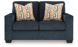 Aviemore Ink Loveseat and 2 Recliners from Ashley - Luna Furniture