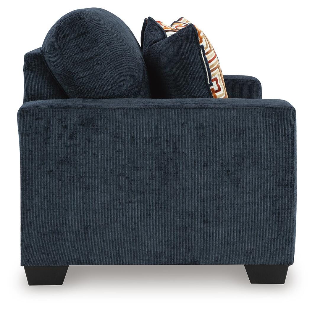 Aviemore Ink Loveseat and 2 Recliners from Ashley - Luna Furniture