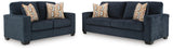 Aviemore Sofa and Loveseat in Ink from Ashley Furniture - Luna Furniture