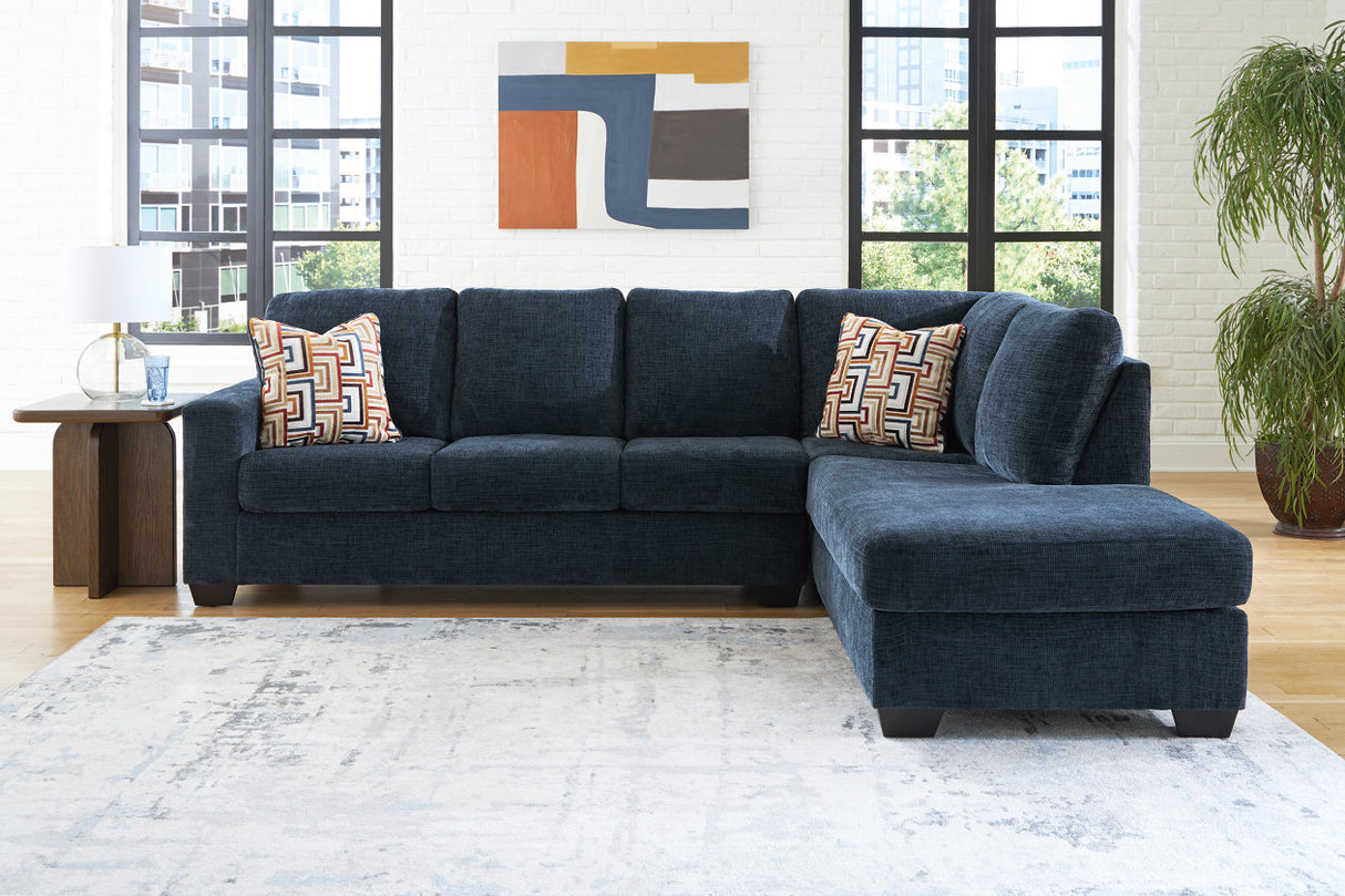 Aviemore Ink 2-Piece RAF Chaise Sectional from Ashley - Luna Furniture