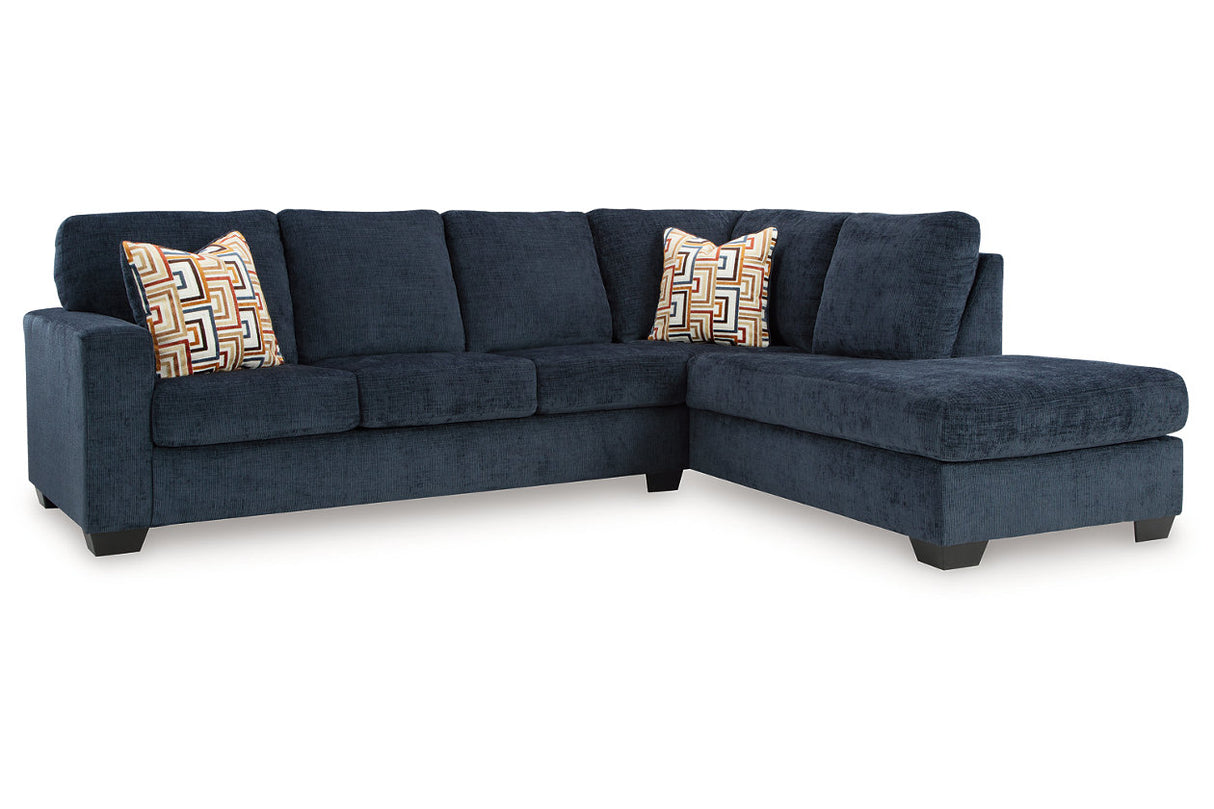 Aviemore Ink 2-Piece RAF Chaise Sectional from Ashley - Luna Furniture