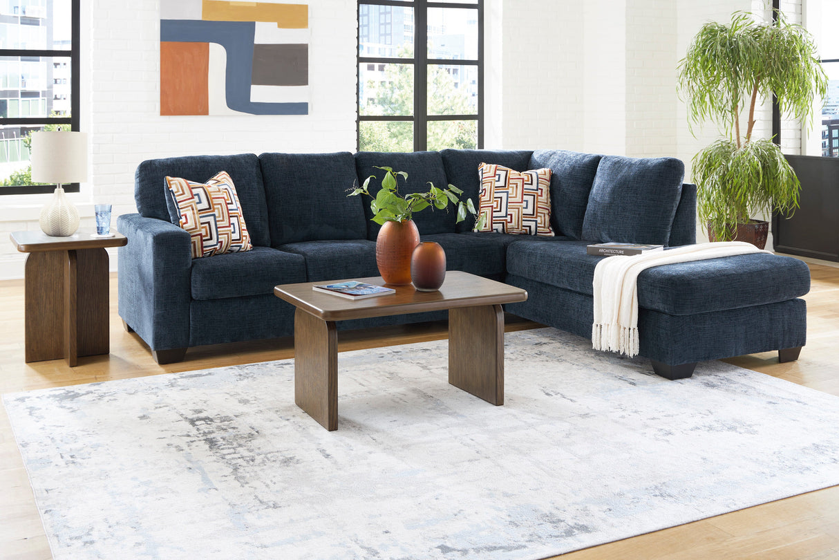 Aviemore Ink 2-Piece RAF Chaise Sectional from Ashley - Luna Furniture