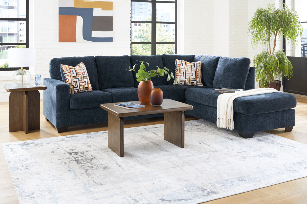 Aviemore Ink 2-Piece RAF Chaise Sectional from Ashley - Luna Furniture
