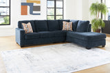 Aviemore Ink 2-Piece RAF Chaise Sectional from Ashley - Luna Furniture